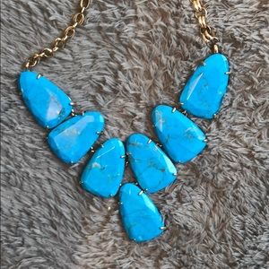 Kendra Scott Harlow turquoise necklace